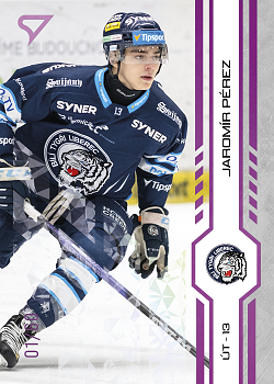 Jaromir Perez Liberec Tipsport ELH 2024/25 SportZoo 2. serie Purple Iceberg /60 #309